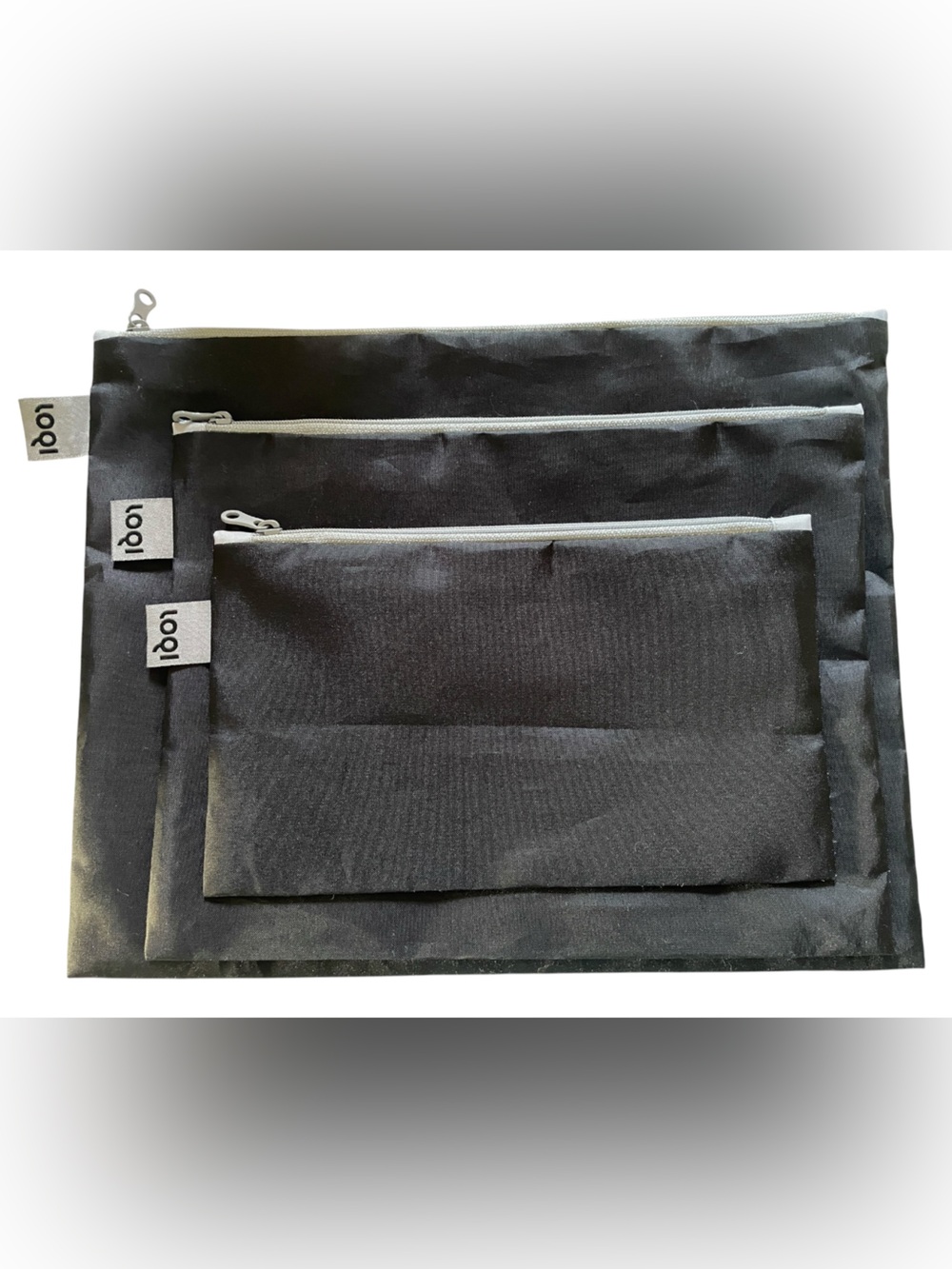 LOQI Black Travel Packing Cubes - Set of 3 NWOT